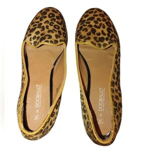 Dooballo Leopard Print Women's Flats, Size 8